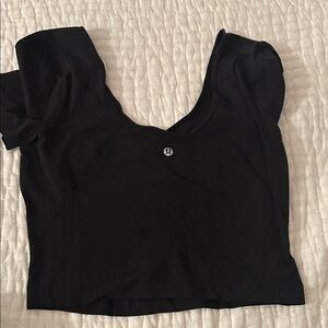 lululemon athletica Black Crop Top